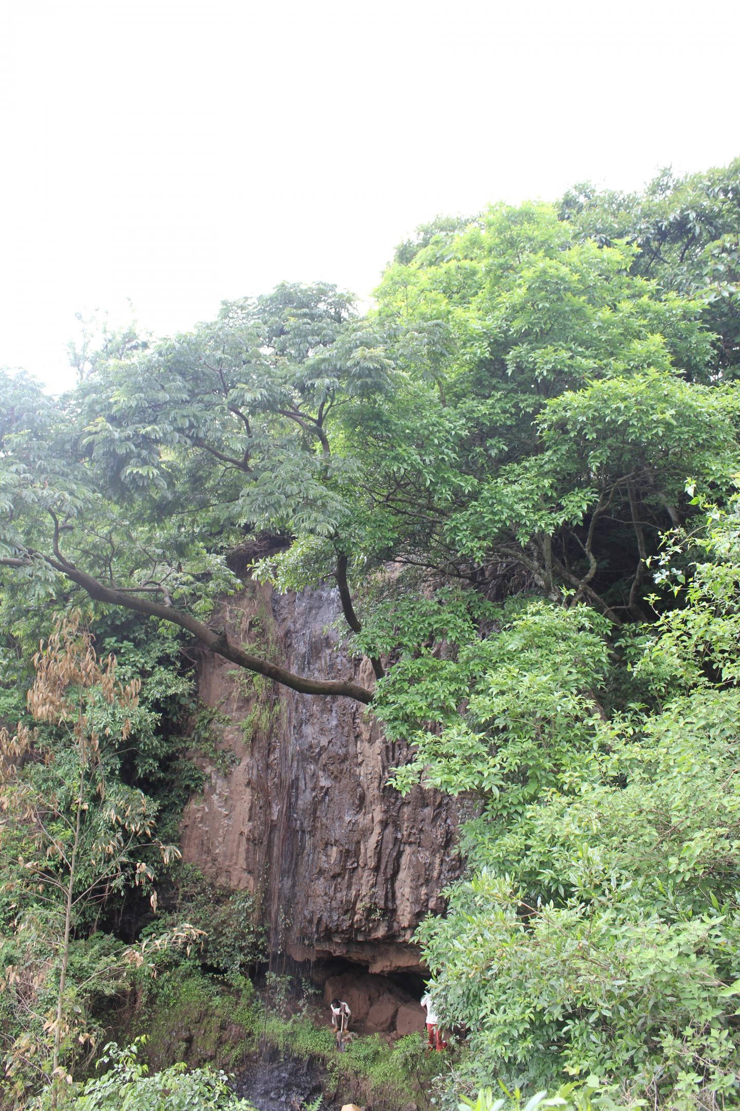 Archaeologists Outside the Mota cave