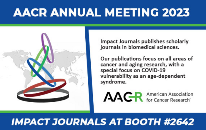 Aging at AACR Annual Meeting 2023