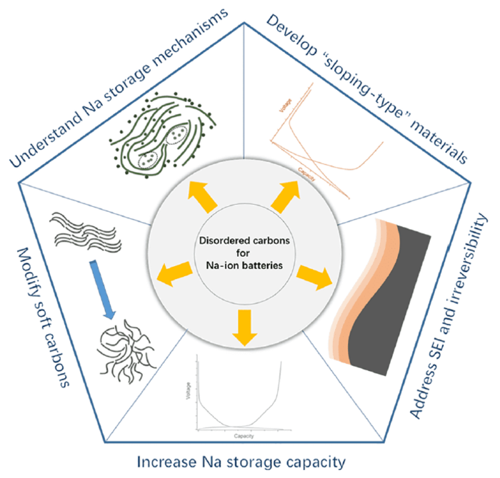 Disordered carbon anodes for Na-ion batteries—quo vadis?