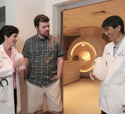 Dr. Elizabeth Maher, patient Thomas Smith and Dr. Changho Choi