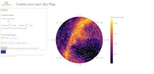 Create your own sky map with EXPLORE