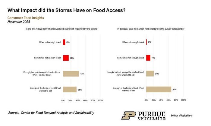 Impact of storms on food access