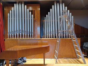 studying the resonant effects of the D-K Organ on concert hall acoustics at Coe College