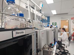 Lab testing of steroid samples